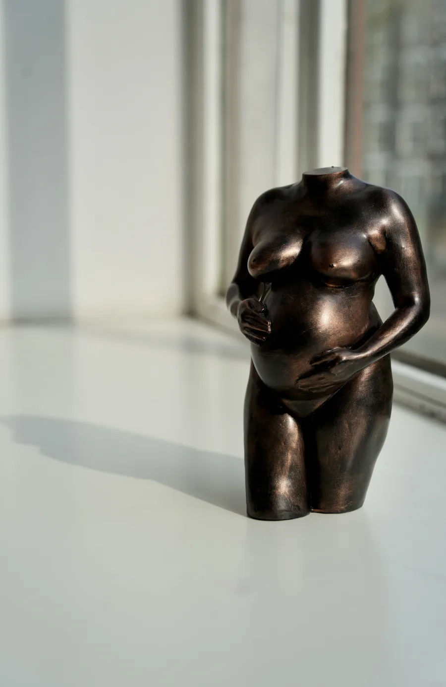 Babycrafts 3D atelier, zwangerschapsbeeldje in bewerking