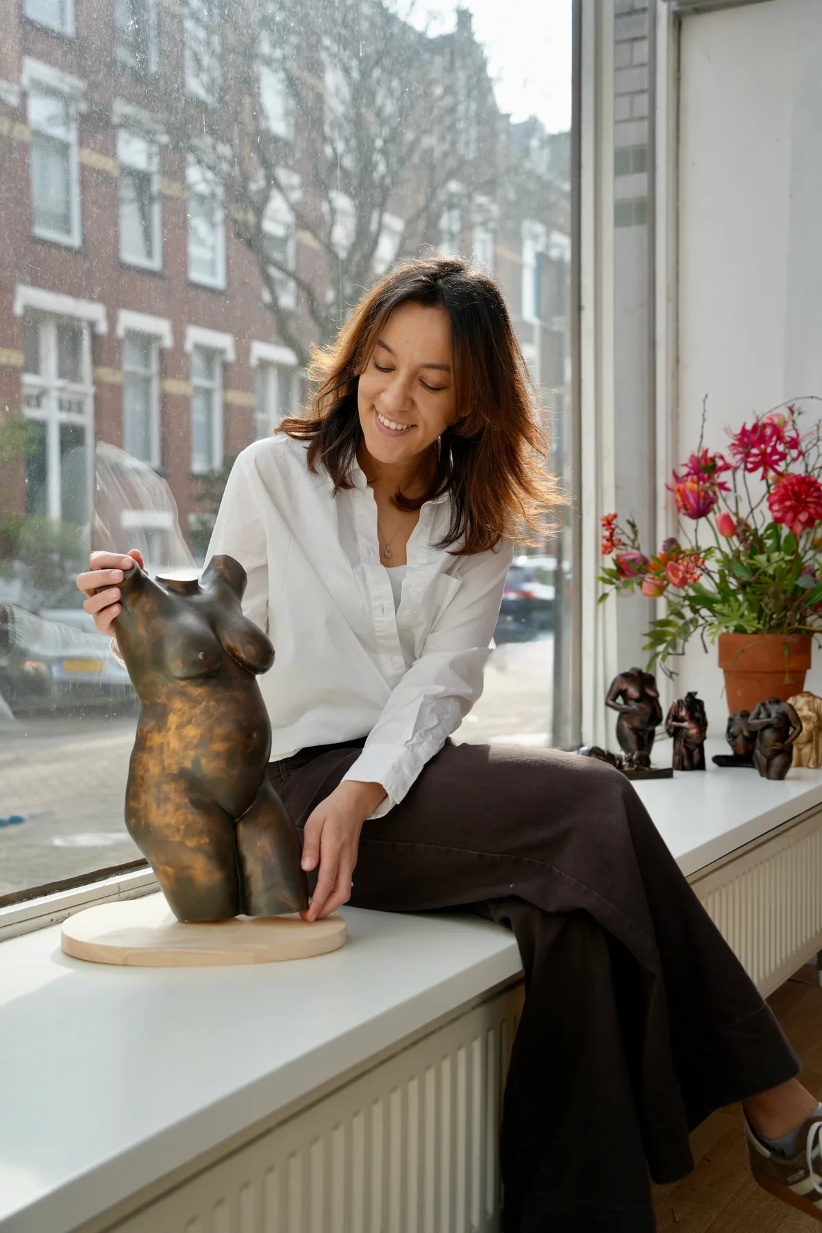 Babycrafts 3D, zwangerschapsbeeldje Arte-Lumina in het atelier Rotterdam